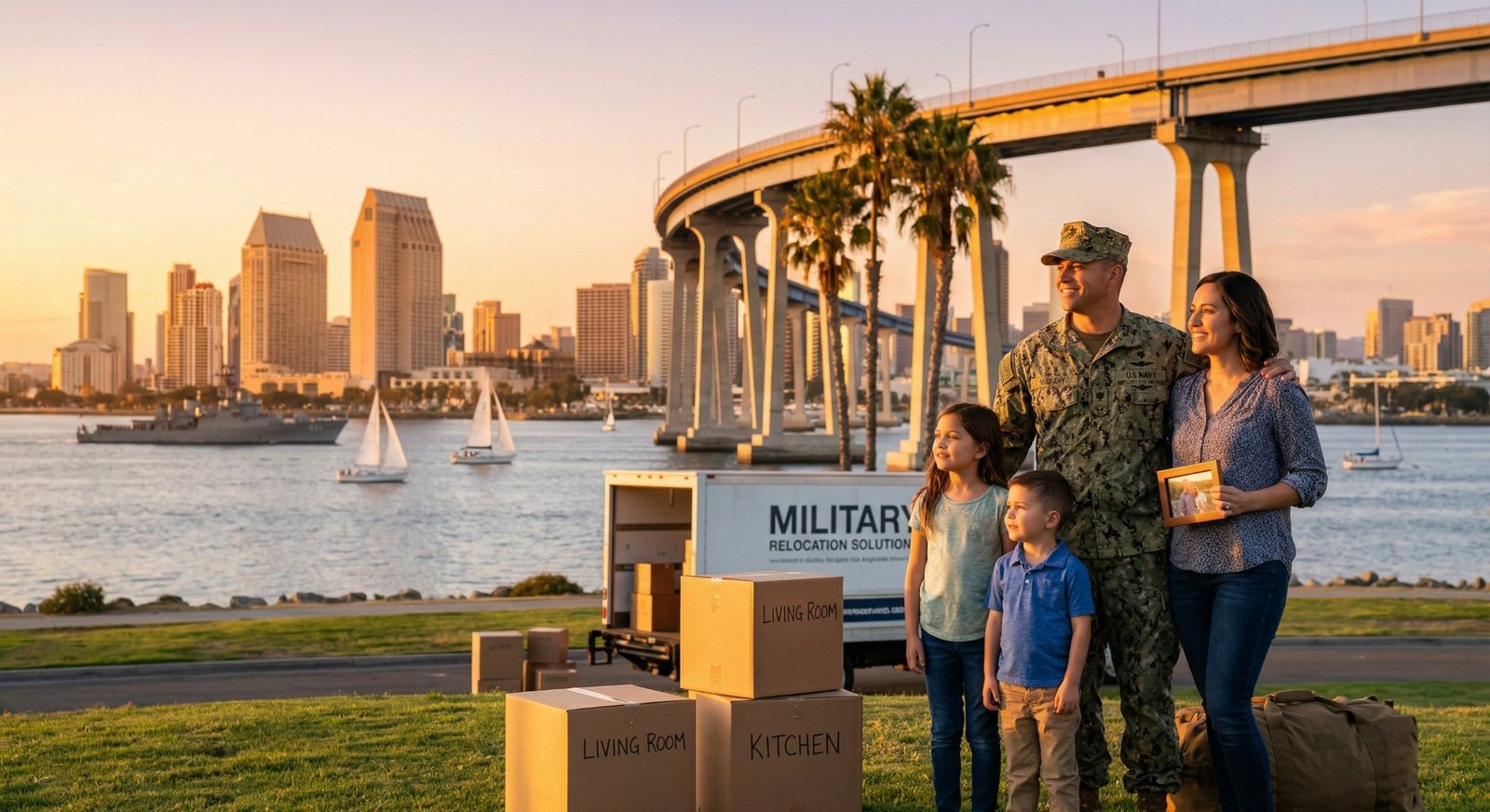 Aerial view of Oceanside neighborhood near Camp Pendleton